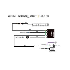 Lazer Lamps Kabelsatz für 1 Scheinwerfer Linear-/ Sentinel-/ Triple-R Serie mit Positionslicht