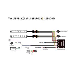 Lazer Lamps Kabelsatz für 2 Scheinwerfer Triple-R Scheinwerfern mit Blitzer Funktion