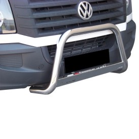 Frontschutzbügel 63mm Edelstahl schwarz für Volkswagen Crafter Baujahr 2011 bis 2017