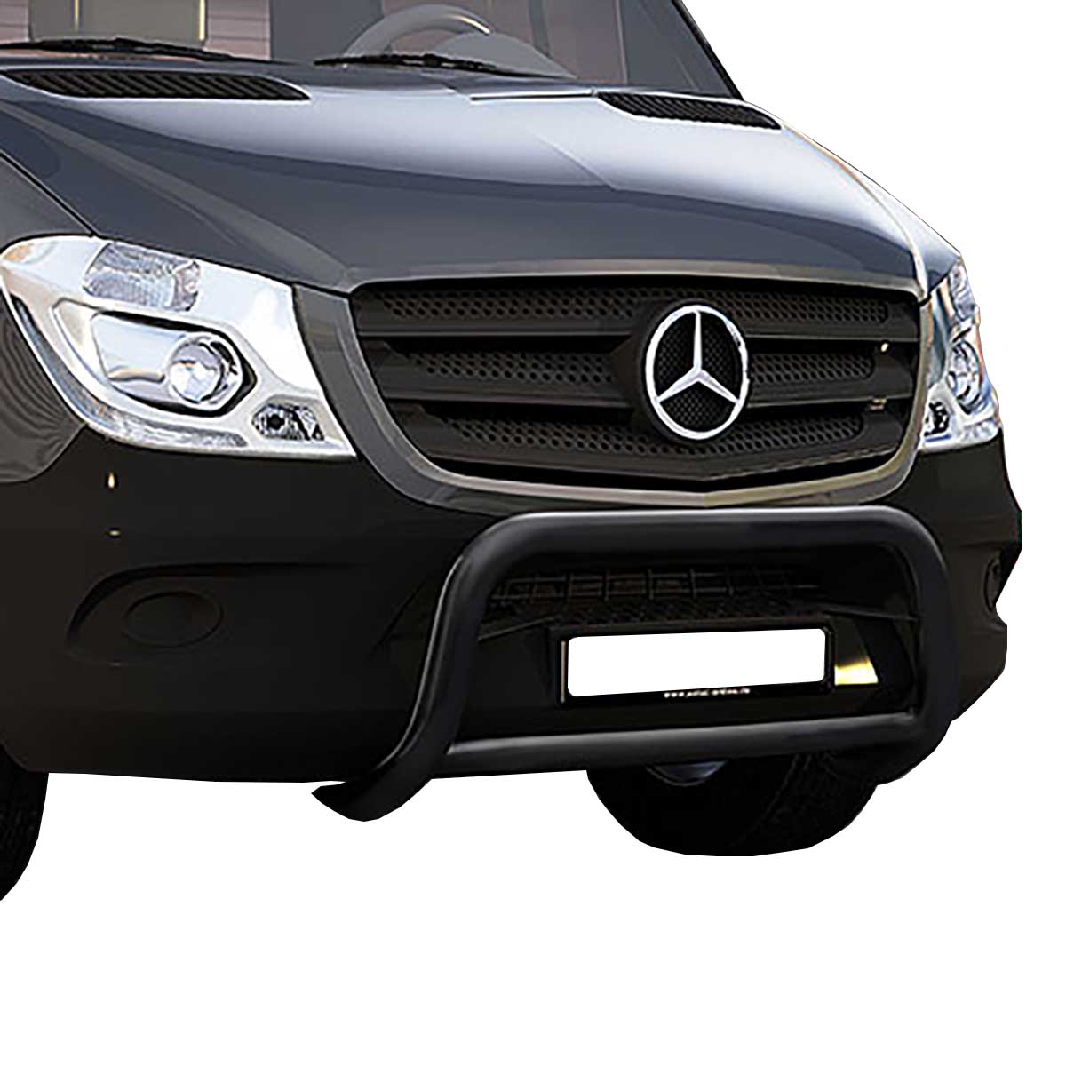 Mercedes Benz Sprinter W906 Frontschutzrohr 60/42mm schwarz 2013 bis 2018