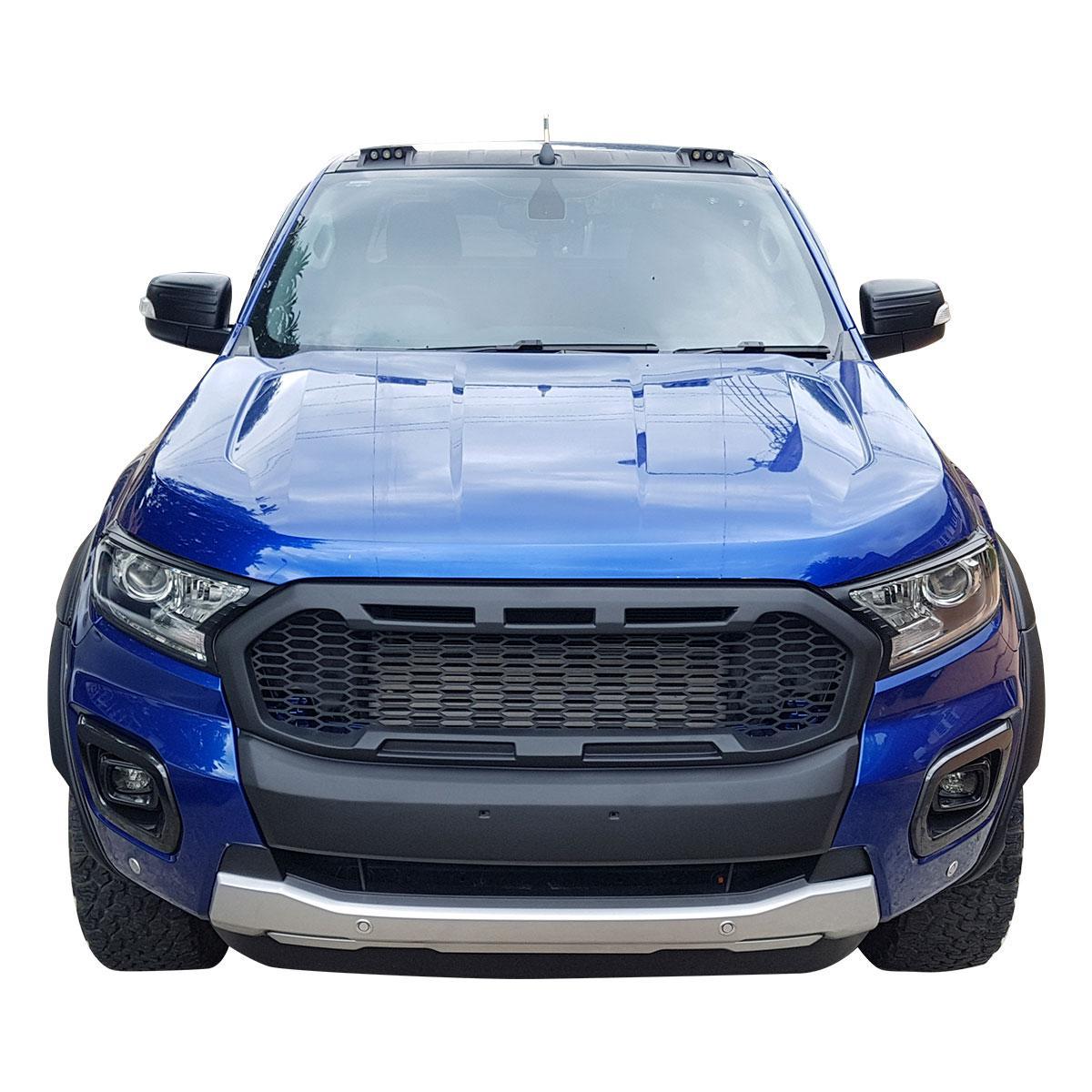 Wabenoptik Blende Kühlergrill Cover für Ford Ranger XL XLT Limited 2AB 2019