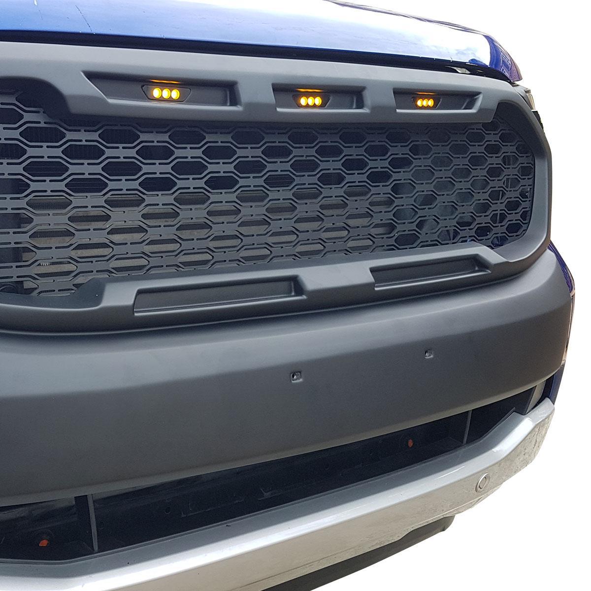 2019 - Batterie und Scheinwerfer Abdeckung ABS matt schwarz passend für  Volkswagen T5.1