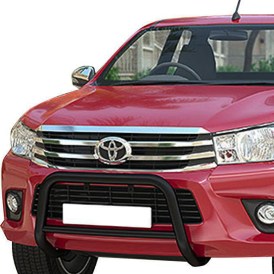 Toyota Hilux Frontbügel 60/42mm mit Querrohr schwarz Baujahr 2019 bis 2020