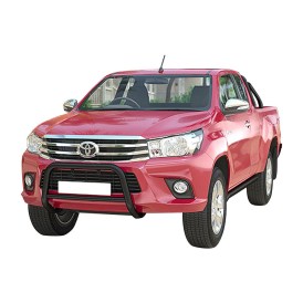 Toyota Hilux Frontbügel 60/42mm mit Querrohr schwarz Baujahr 2015 bis 2018