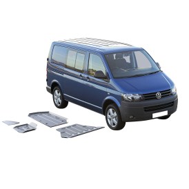 Rival Volkswagen Komplett Set Skid Plate 4/6mm Aluminium T6 Bus Unterfahrschutz Komplett Set VW T6 Bus 2015 bis 2019