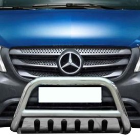 Mercedes Benz Vito Frontbügel 70/60mm mit Unterfahrschutzblech Edelstahl poliert