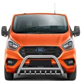 Ford Transit Custom Frontbügel 70/60mm poliert mit U-Schutz Grill ab 2018
