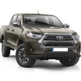 Toyota Hilux Frontschutzrohr 70mm mit U-Schutz schwarz beschichtet ab Baujahr 2021