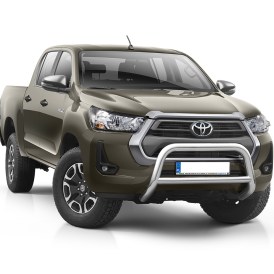 Toyota Hilux Frontbügel 70/60mm Edelstahl poliert für Toyota Hilux ab Baujahr 2021