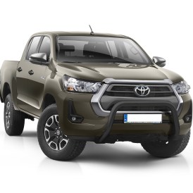 Toyota Hilux Frontschutzbügel schwarz 70mm Edelstahl für Toyota Hilux ab 2021