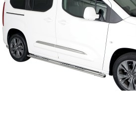 Schwellerrohre Edelstahl poliert oval mit Trittfläche für Toyota Proace City Verso ab 2019