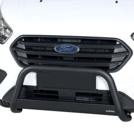 63mm schwarzer Edelstahl Frontbügel Ford Tourneo Custom ab 2018