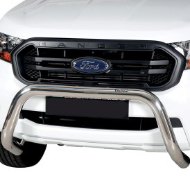 Frontschutzbügel 76mm Edelstahl poliert Ford Ranger Baujahr 2019 bis 2022
