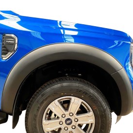 JHCHAN Fender Flares Kotflügelverbreiterung für Ford Ranger T7 T8  2015-2022, Extra Breit 4 ABS Radkastenverlängerung und Schmutzfänger  Schwarz matt (2019-2022 Mit PDC) : : Auto & Motorrad