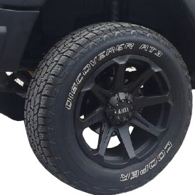 Komplettradsatz RID R05 schwarz matt 9 x 20 Zoll ET20 mit Cooper AT3-S2 275/60/20 Jeep Wrangler ab 2018