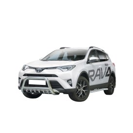 Frontbügel mit U-Schutz Grill 70mm poliert Toyota RAV4 2016 bis 2018