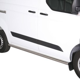 Schwellerrohre Edelstahl 63mm für Ford Transit Custom 2012 bis 2018