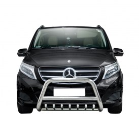Frontbügel mit U-Schutz Grill 70mm poliert Mercedes Benz V-Klasse ab 2014
