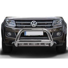 Volkswagen Amarok Frontbügel poliert 89mm Edelstahl mit UFS-Gitter