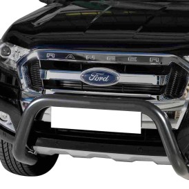 Delta Edelstahl Frontbügel Ford Ranger 76mm black Ford Ranger 2019 bis 2022