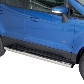 Schwellerrohre Edelstahl poliert rund mit Trittfläche für Ford Ecosport ab 2018