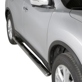 Schwellerrohre Edelstahl poliert oval mit Design Trittfläche für Nissan X-Trail 2014 bis 2017