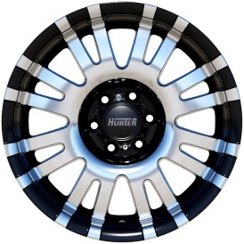 Hurter Offroad HOAW001 black silver 9x17 für Ford Ranger 2015 bis 2018