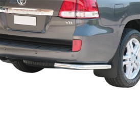 Edelstahl schwarz Heckschutzrohr sw seitlich mit 50mm Durchmesser Toyota Land Cruiser V8 2008 bis 2015