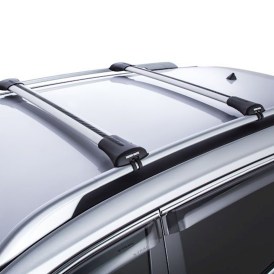 Rhino Rack Stealth Bars silber Subaru Forester 2013 bis 2016